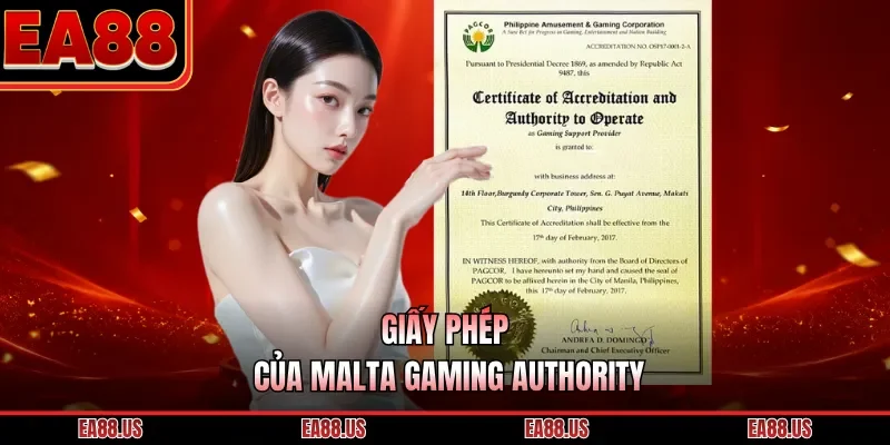 Giấy phép của Malta Gaming Authority